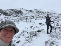 Dr. Jenna Ermold and Dr. Kelly Chrestman hike in Alaska. Courtesy of the author.