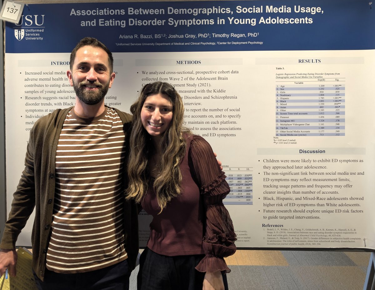 Dr. Tim Regan and Ariana Bazzi